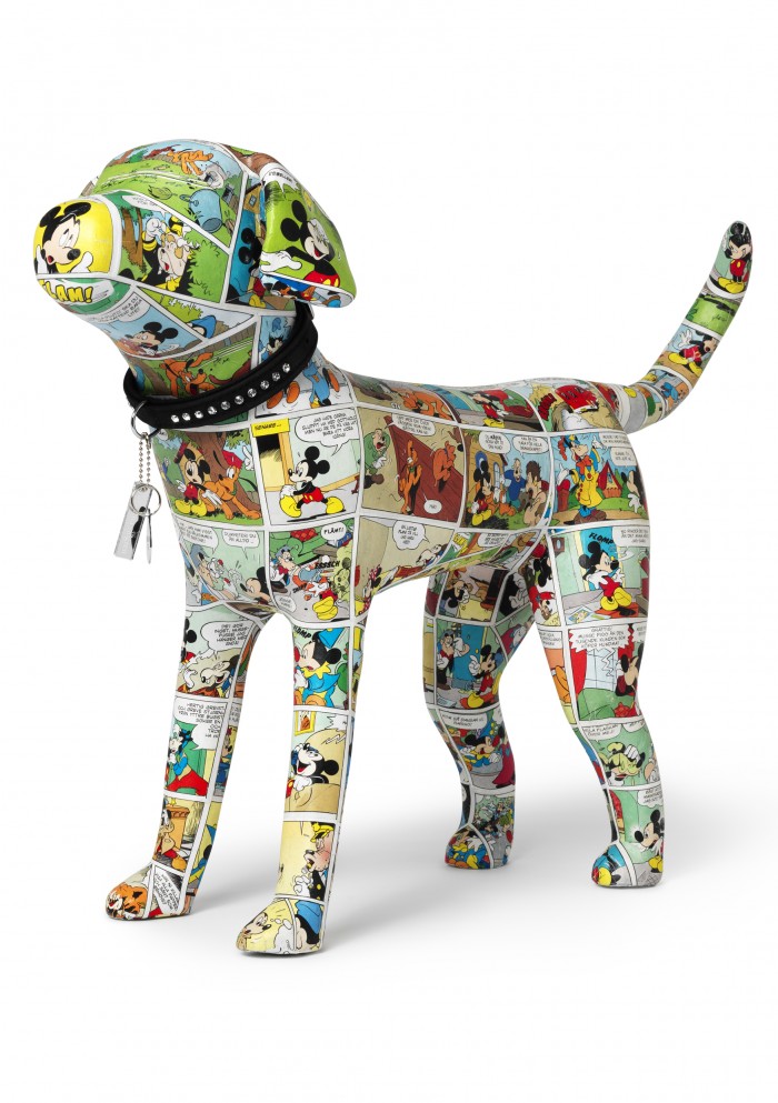 "Mr. Mouse", sculpture avec un passeport estampillé, 2013, 52 x 40 cm, exclusivement pour Foxx