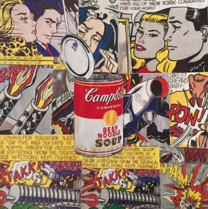 "Original Pop Vintage Collage" # 31, 45 x 45 cm