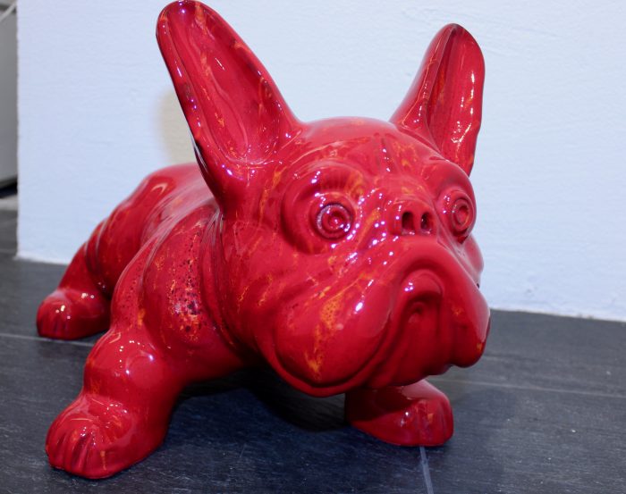 "French Bully", Keramik rot, 30 x 55 x 30 cm, 14.5 kg