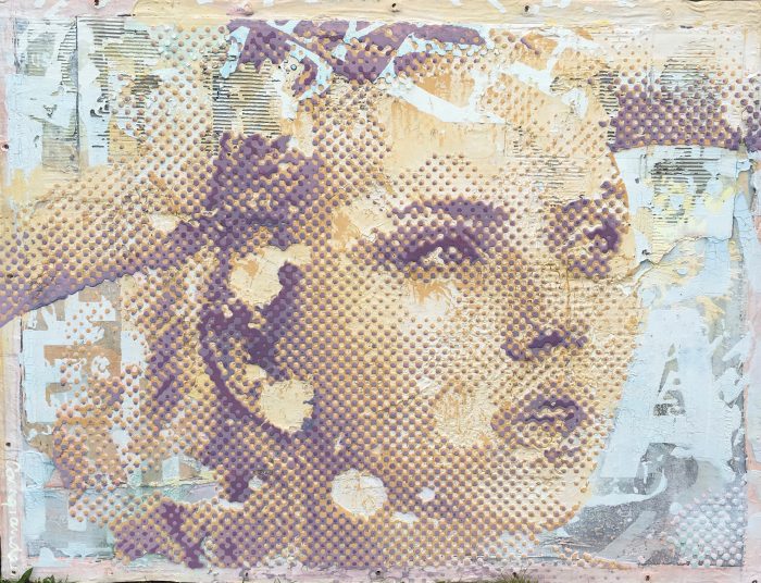 Patrizia Casagranda, Belief, Mischtechnik auf LKW Plane, 100 x 130
