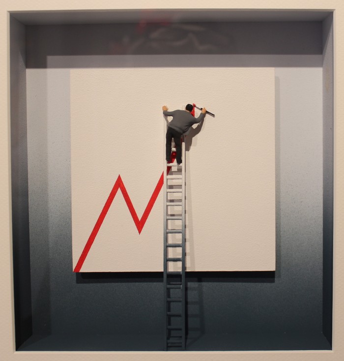 Volker Kühn, Blätterbild, grün, Gouache auf Büttenpapier, 128 x 128