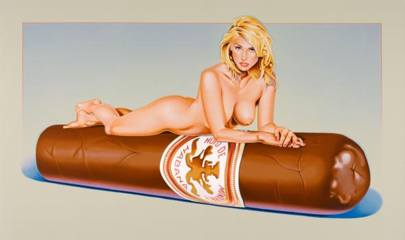 Mel Ramos "Have-a-Havana VII", 2008, Originallithographie, 76 x 113 cm "Have-a-Havana VII", 2008, Originallithographie, 76 x 113 cm